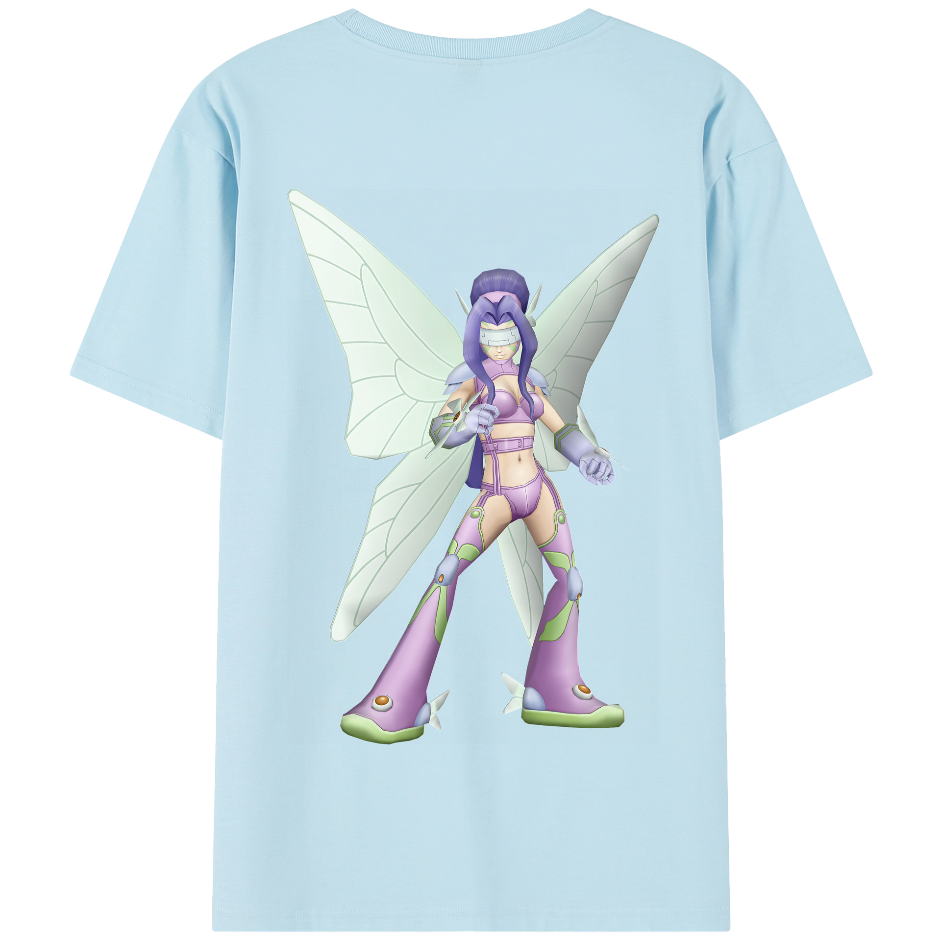 （画像用） Digimon デジタルモンスター/デジモン 綿100％半袖Tシャツ（背面プリント）